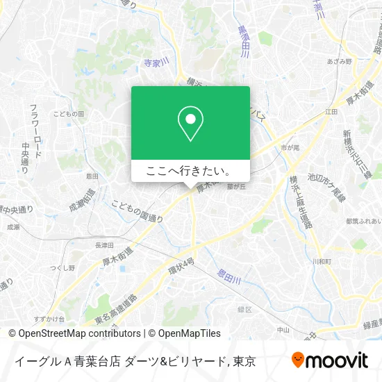 イーグルＡ青葉台店 ダーツ&ビリヤード地図