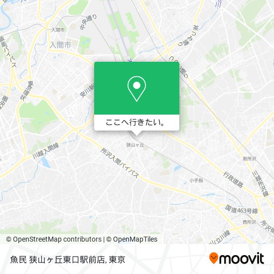 魚民 狭山ヶ丘東口駅前店地図