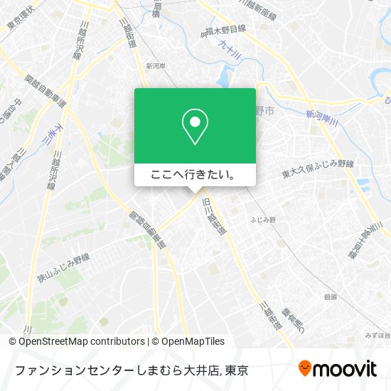 ファンションセンターしまむら大井店地図