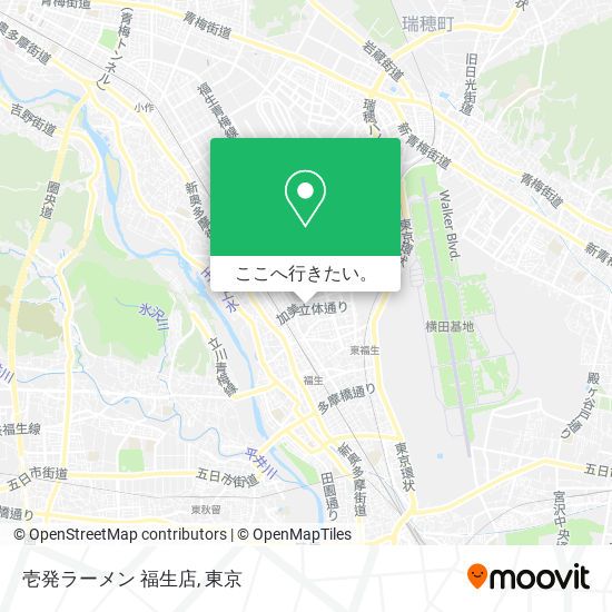 壱発ラーメン 福生店地図