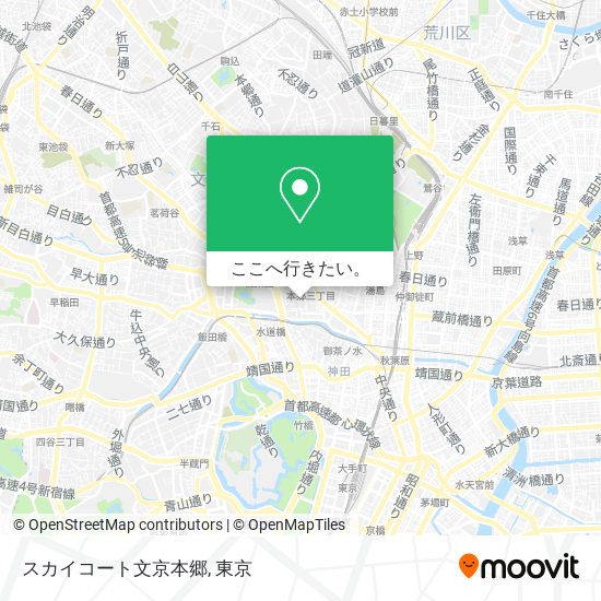 スカイコート文京本郷地図