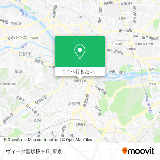 ヴィータ聖蹟桜ヶ丘地図