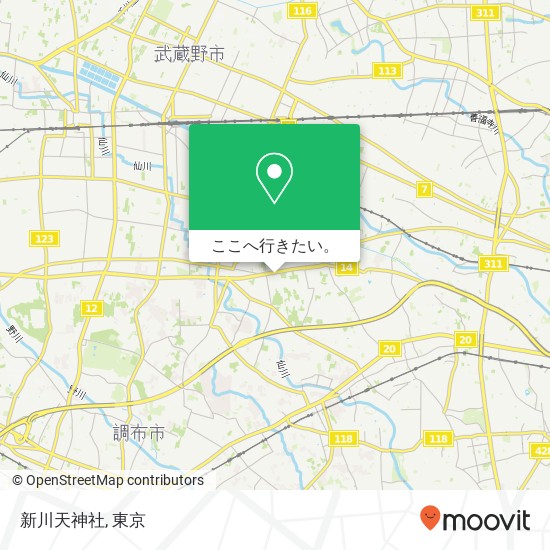新川天神社地図