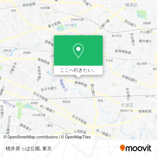 桃井原っぱ公園地図