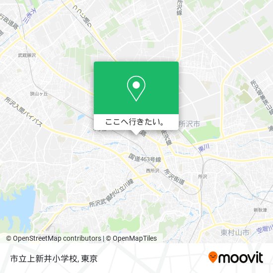 市立上新井小学校地図