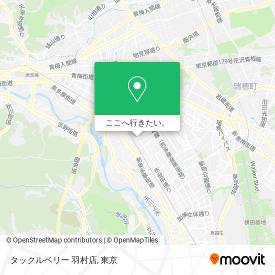 タックルベリー 羽村店地図