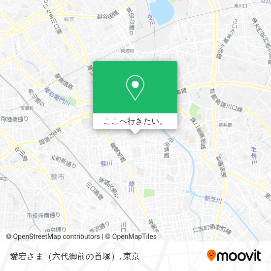 愛宕さま（六代御前の首塚）地図