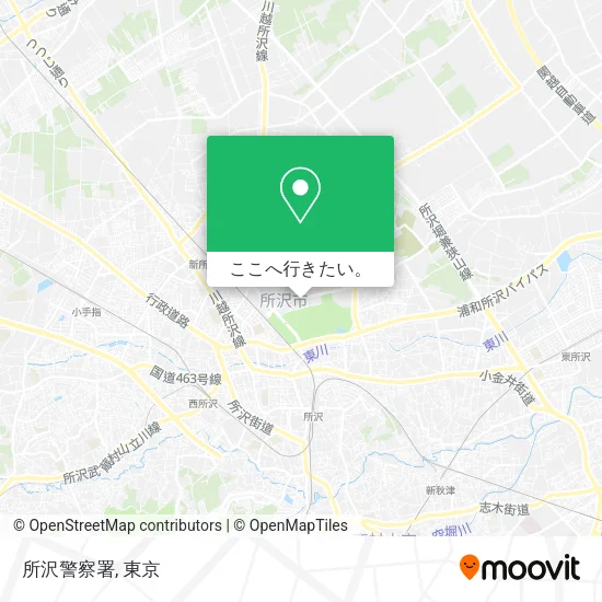所沢警察署地図