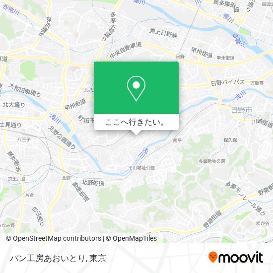 パン工房あおいとり地図