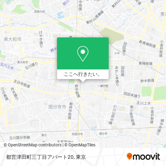 都営津田町三丁目アパート20地図