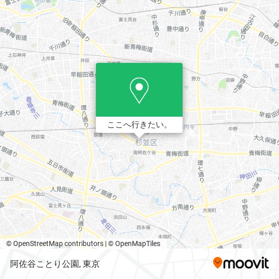 阿佐谷ことり公園地図