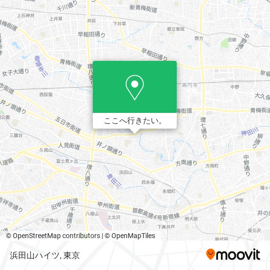 浜田山ハイツ地図