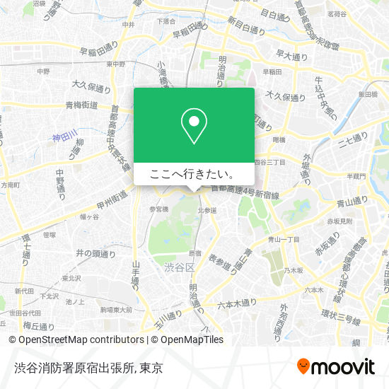 渋谷消防署原宿出張所地図