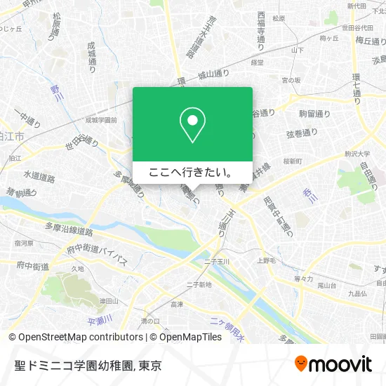 聖ドミニコ学園幼稚園地図