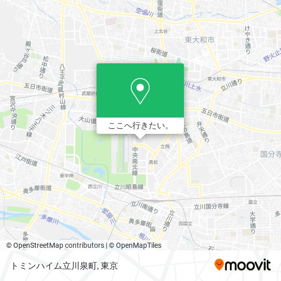 トミンハイム立川泉町地図