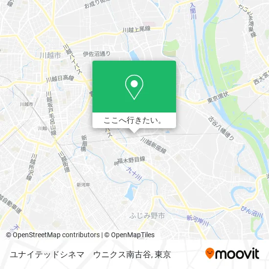 ユナイテッドシネマ　ウニクス南古谷地図