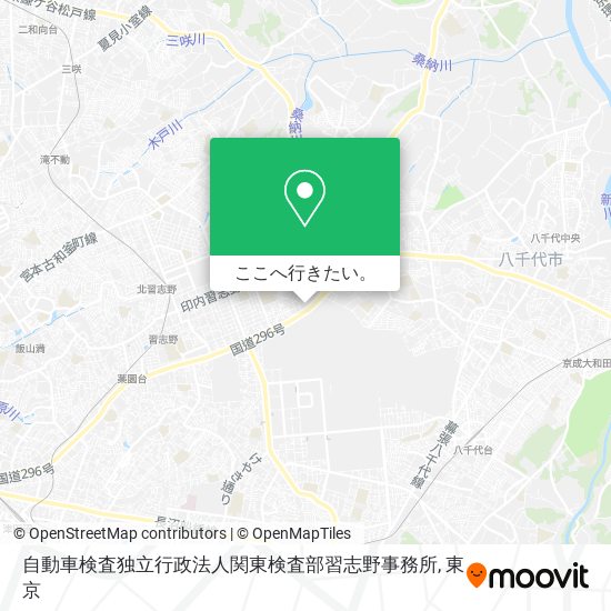 自動車検査独立行政法人関東検査部習志野事務所地図