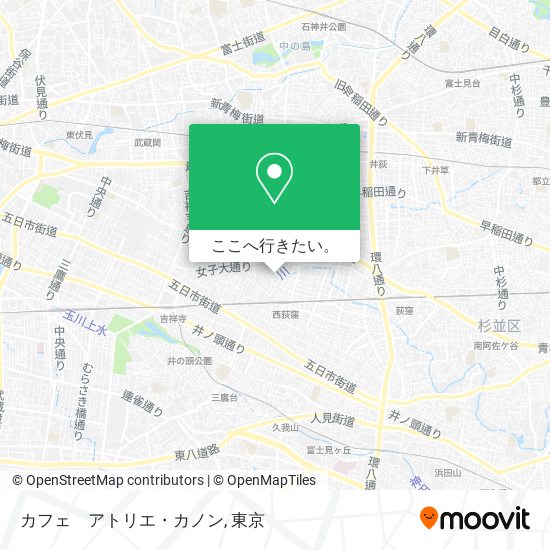 カフェ　アトリエ・カノン地図