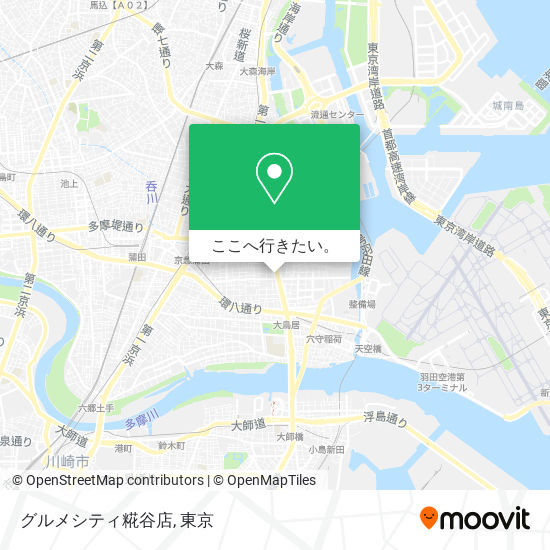 グルメシティ糀谷店地図