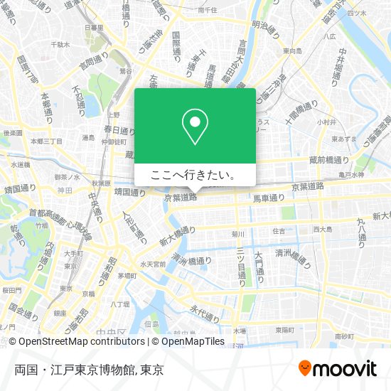 両国・江戸東京博物館地図