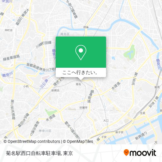 菊名駅西口自転車駐車場地図