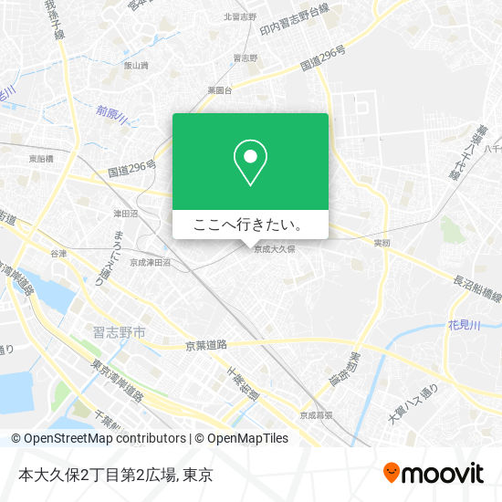 本大久保2丁目第2広場地図