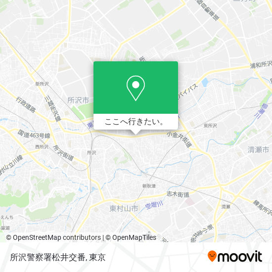 所沢警察署松井交番地図