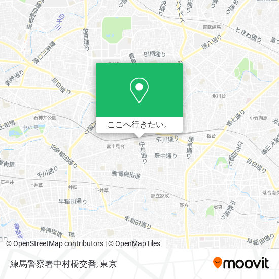 練馬警察署中村橋交番地図