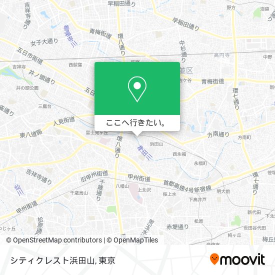 シティクレスト浜田山地図