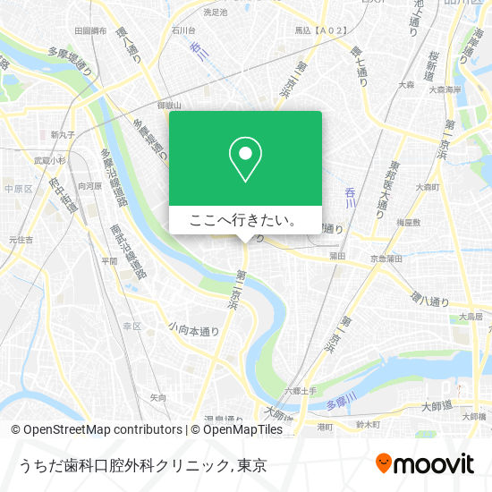 うちだ歯科口腔外科クリニック地図