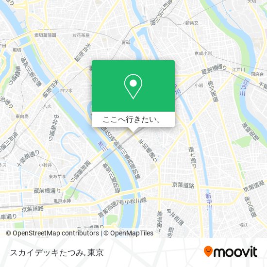 スカイデッキたつみ地図