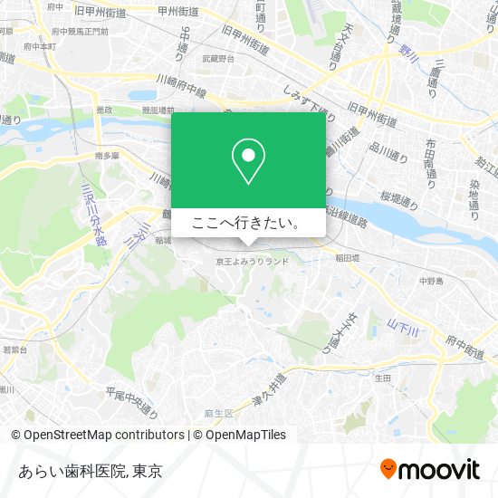 あらい歯科医院地図