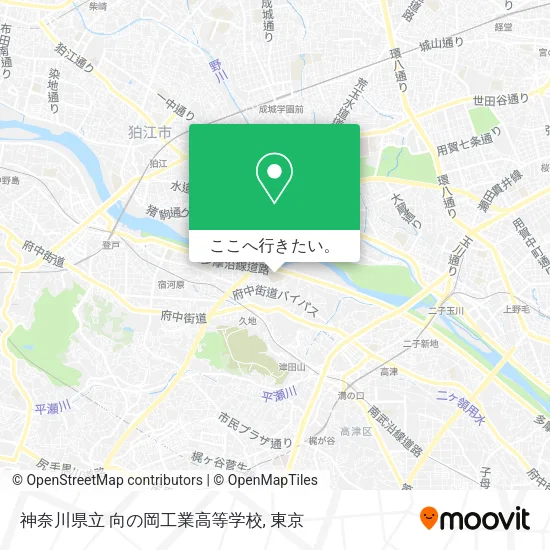 神奈川県立 向の岡工業高等学校地図