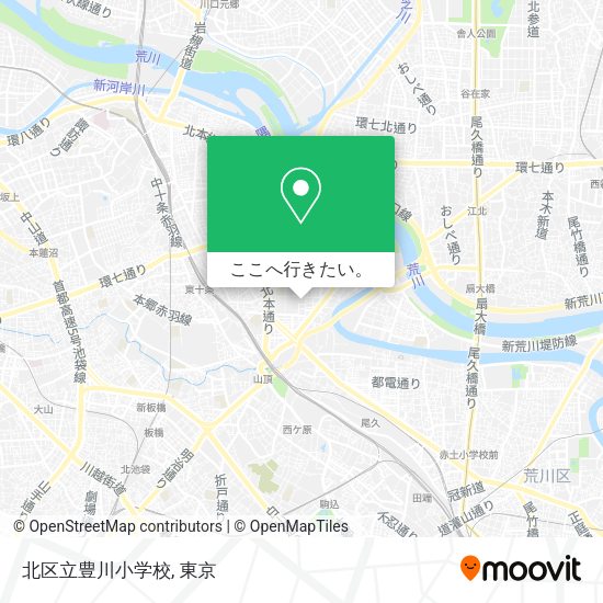 北区立豊川小学校地図