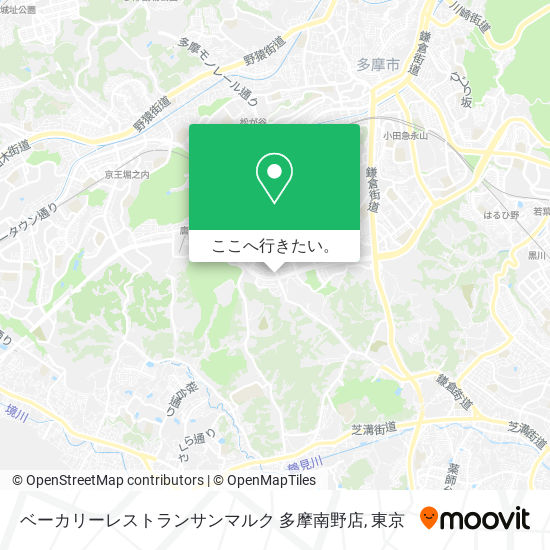 ベーカリーレストランサンマルク 多摩南野店地図