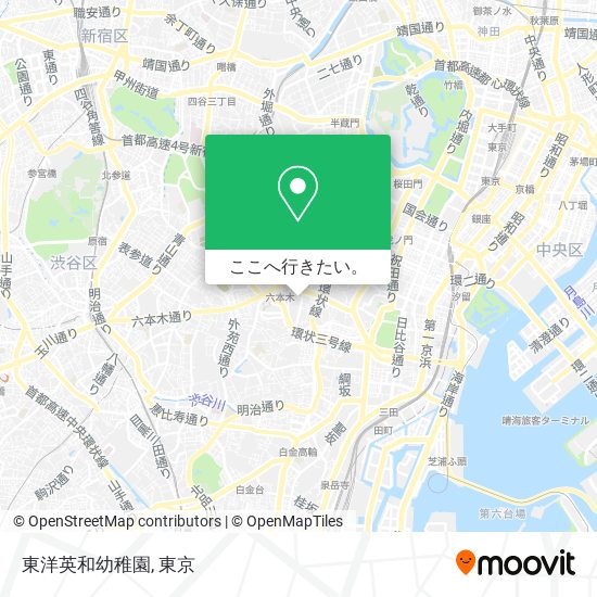 東洋英和幼稚園地図