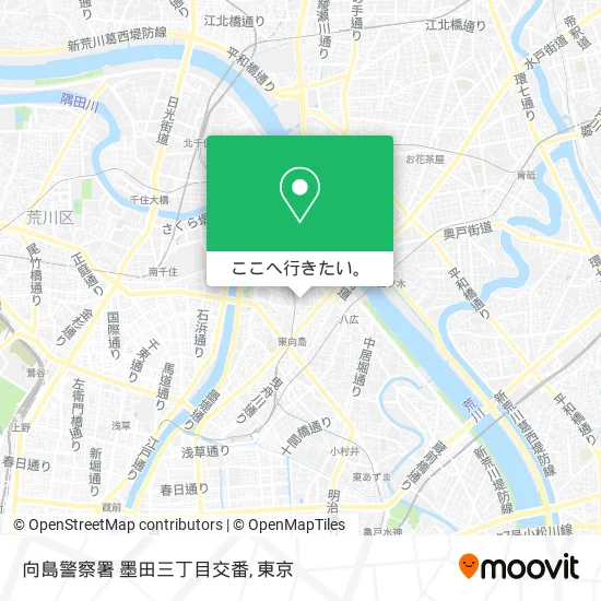 向島警察署 墨田三丁目交番地図