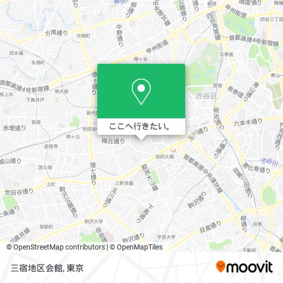 三宿地区会館地図