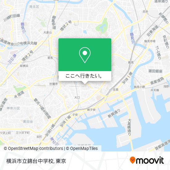 横浜市立錦台中学校地図