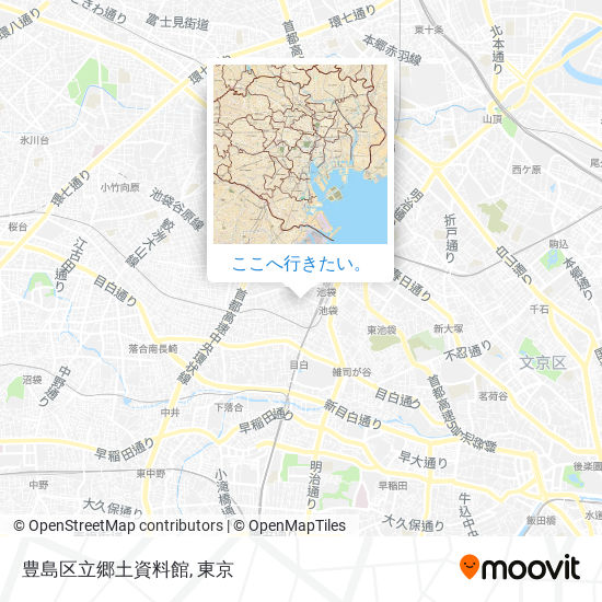 豊島区立郷土資料館地図