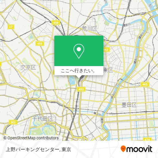 上野パーキングセンター地図