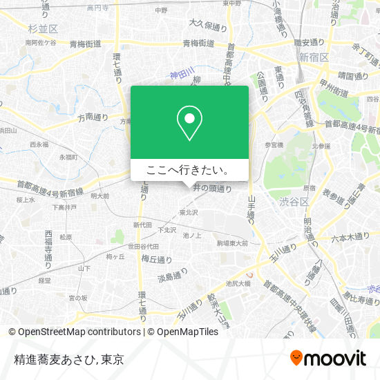 精進蕎麦あさひ地図