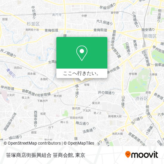 笹塚商店街振興組合 笹商会館地図