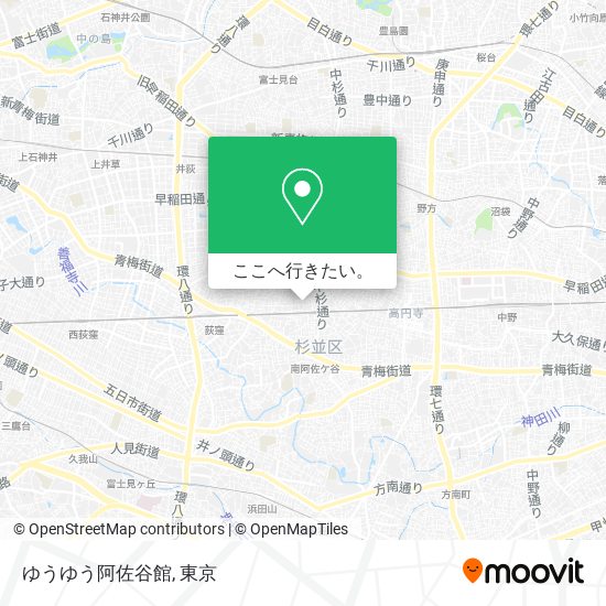 ゆうゆう阿佐谷館地図