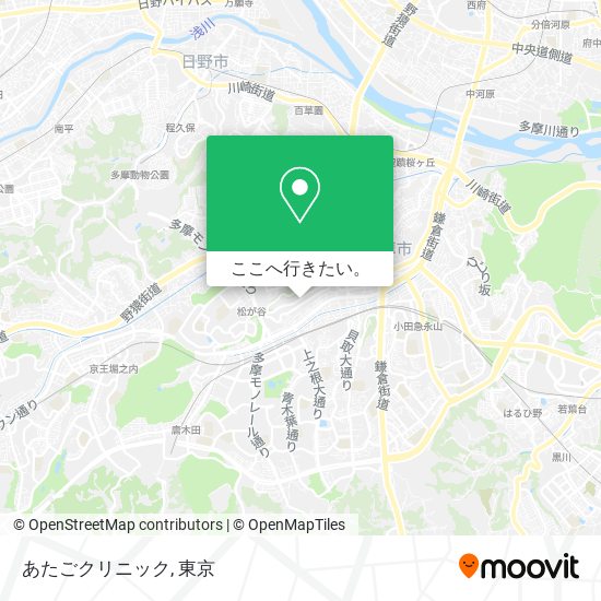 あたごクリニック地図