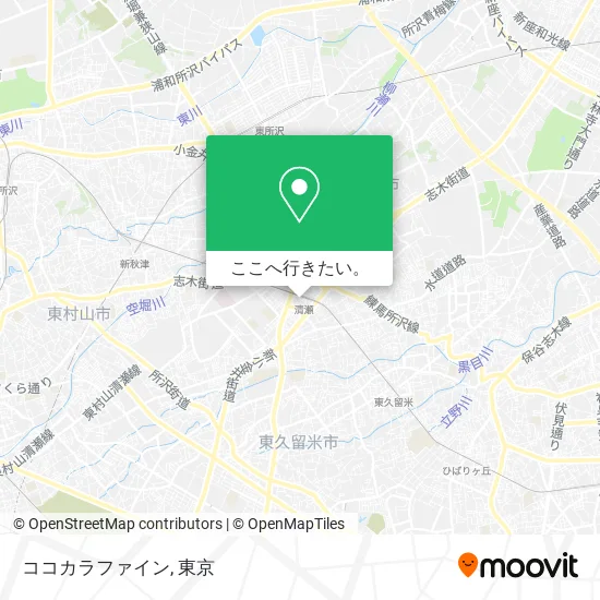 ココカラファイン地図