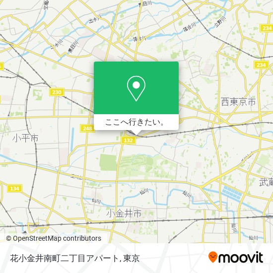 花小金井南町二丁目アパート地図