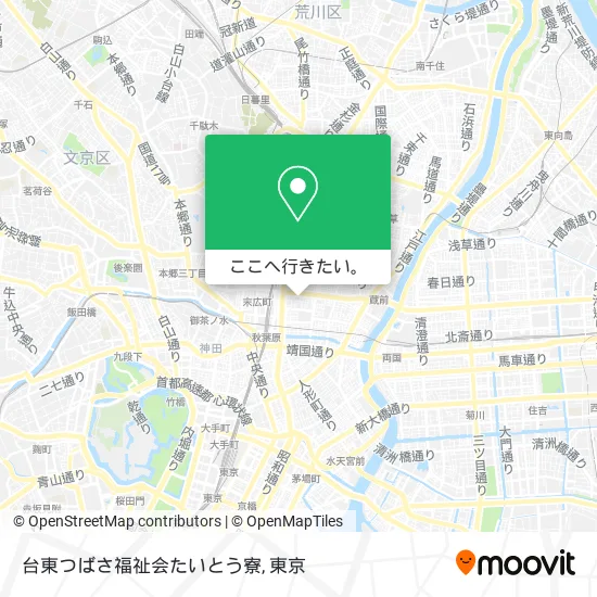 台東つばさ福祉会たいとう寮地図