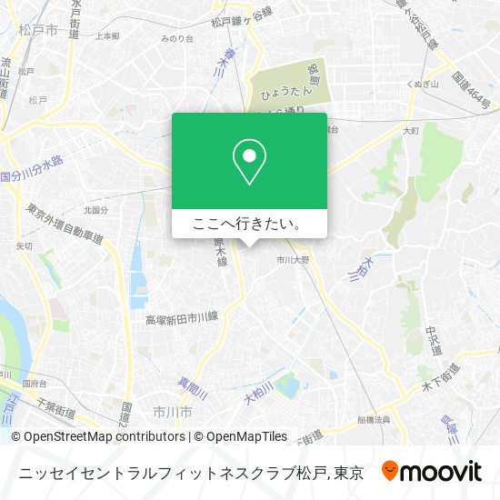 ニッセイセントラルフィットネスクラブ松戸地図