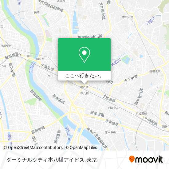 ターミナルシティ本八幡アイビス地図